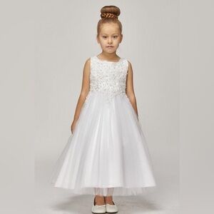 Cinderella Couture Girls Sleeveless Tulle Dress with Sequin Bodice